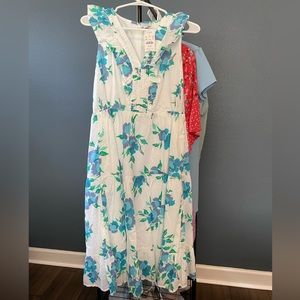 JCrew Factory v neck midi dress